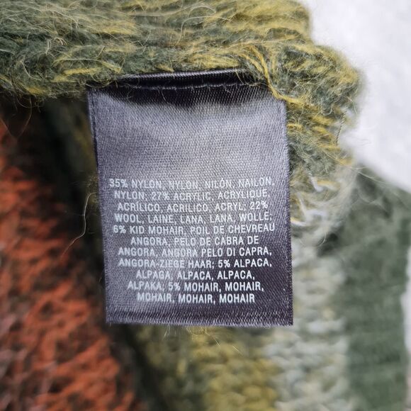 Anthropologie Duster Cardigan Womens OS Gray Striped Open Knit Lightweight - Picture 15 of 16